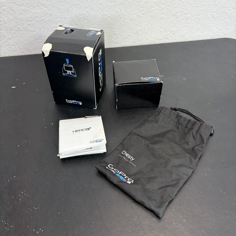 Genuine GoPro Hero 3+ Waterproof Housing Case + Miscellaneous Accessories + Box